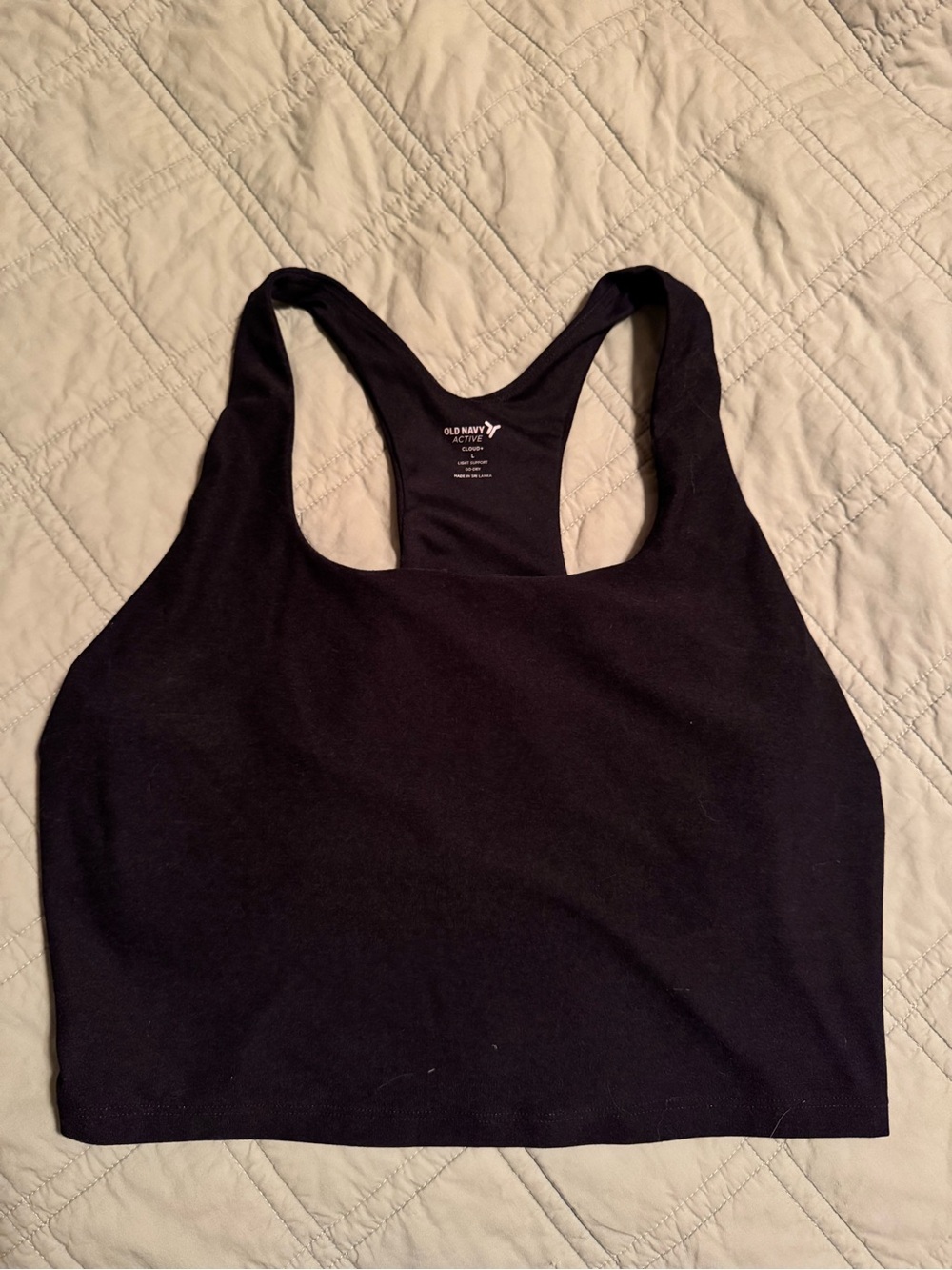 Old Navy Black Racerback Sports Bra Top